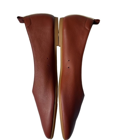 Everlane Brick Color Italian Leather Day Glove Ballet Flat Size 11 NWOT - Picture 5 of 9